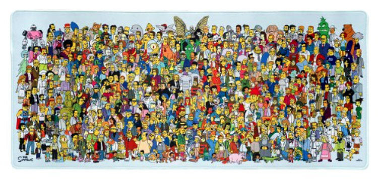 Schreibtischunterlage XL Die Simpsons