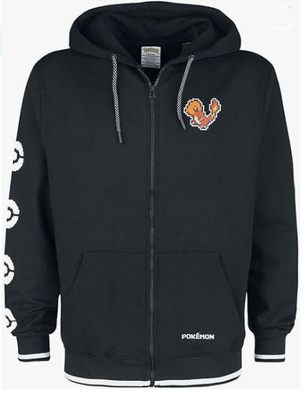 Pokemon Charmander Pixel Hoodie Men M