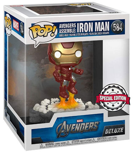 FUNKO POPS Deluxe Avengers Assemble Iron Man Bobble 584