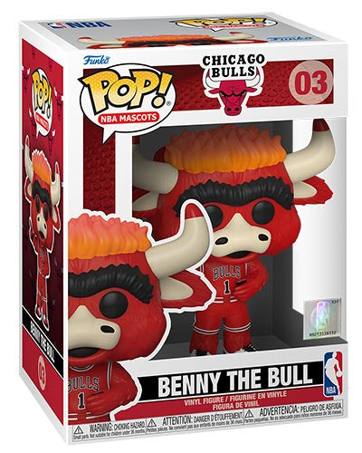 FUNKO POP NBA Mascots Chicago Bulls Benny the Bull 03