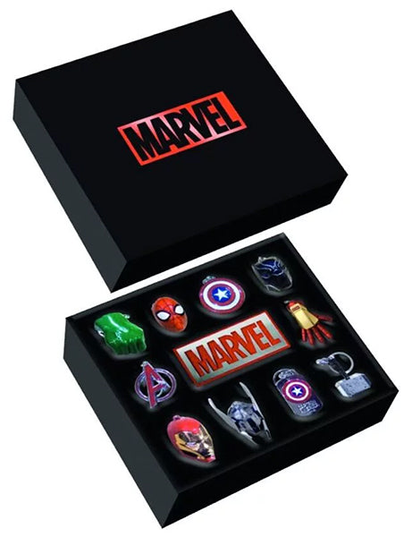 Marvel Avengers Metall-Schlüsselanhänger + Anhänger-Set