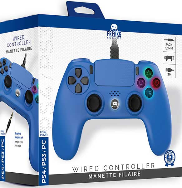 FREAKS PS4-Controller, kabelgebunden, Blau