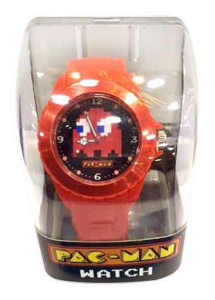 Pac-Man – Rote analoge Armbanduhr