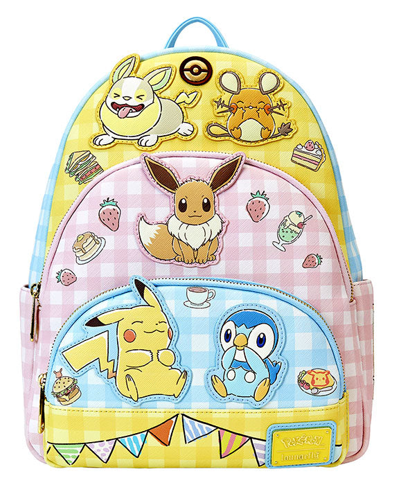FUNKO Loungefly Mini Backpack Triple Pocket Pokemon Coffee