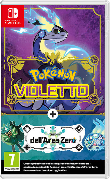 Pokemon Violet + Erweiterungspaket Der Schatz von Area Null (GEBRAUCHT) – Switch (NEUSTART)