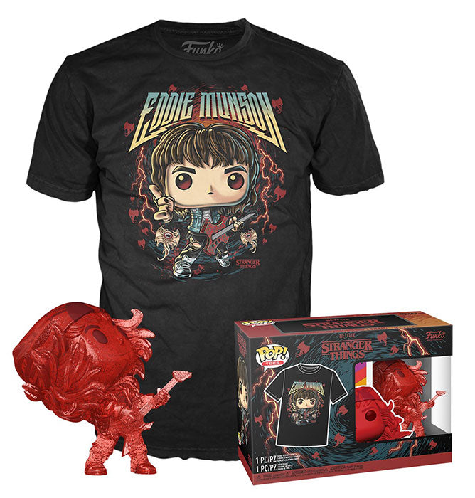 FUNKO TEE + POP Stranger Things Hunter Eddie w/Guitar S