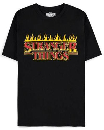 T-Shirt Stranger Things Fire Logo M