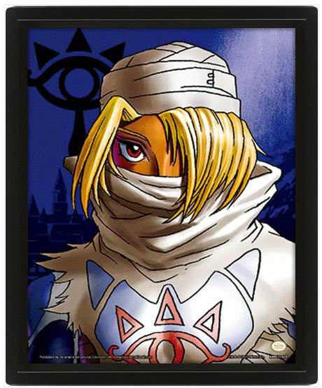 3D painting The Legend Of Zelda To Sheik