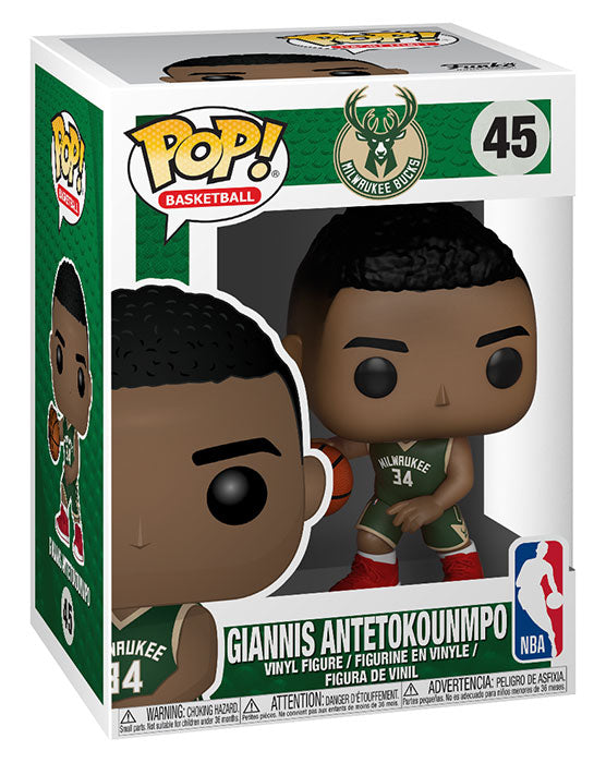 FUNKO POP NBA Milwaukee Bucks Giannis Antetokounmpo 45