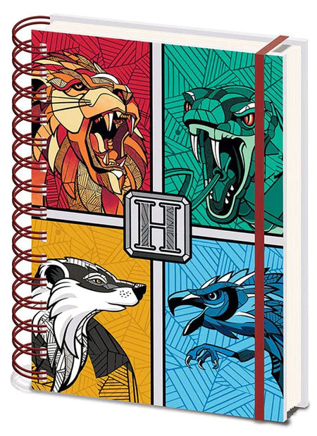 Harry Potter Hogwarts Häuser A5 Notizbuch
