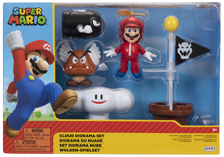 Super Mario Cloud Diorama Set 5-teilig