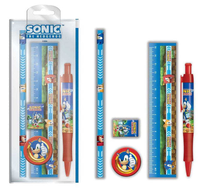 Sonic the Hedgehog Golden Rings Stationery Set