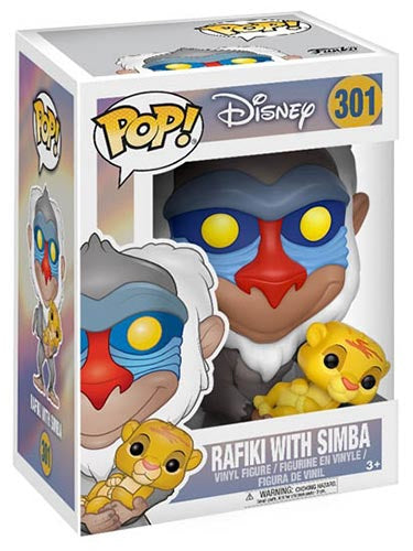 FUNKO POP Disney The Lion King Rafiki w/Simba Baby 301