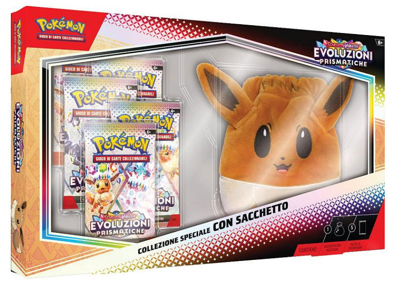 Pokemon ITA Prismatic Evolutions Collection mit Zubehör