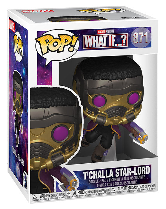 FUNKO POP Marvel What If...? T'Challa Star-Lord Bobble 871