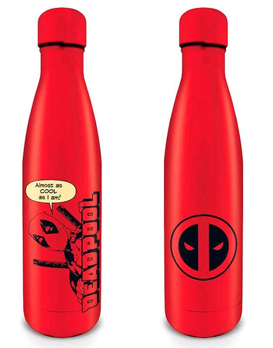 Deadpool Peek-A-Boo Metallic Water Bottle