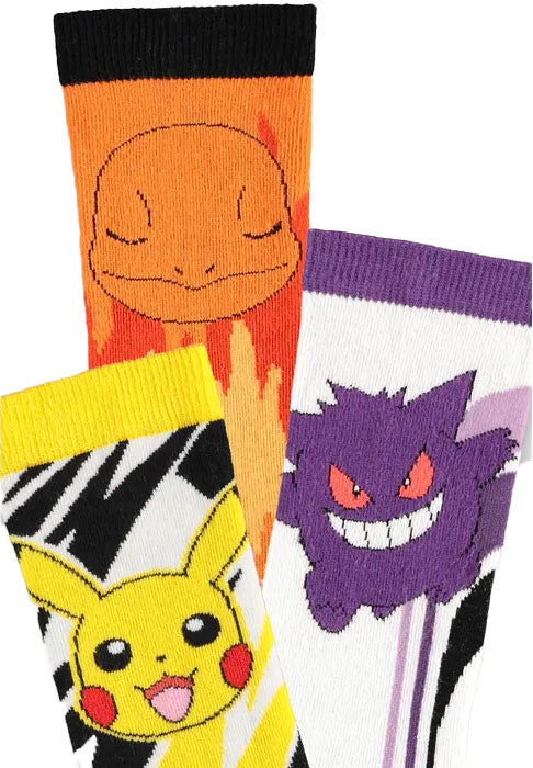 Calze 3 Paia Pokemon Crew 43/46