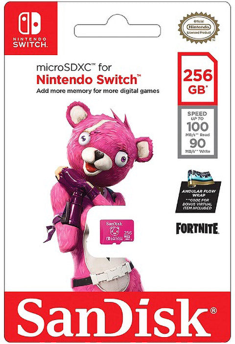 SanDisk Micro SD XC I 256GB Fortnite Cuddle Team-0