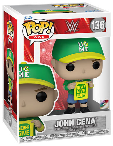 FUNKO POP WWE John Cena (Never Give Up) 136