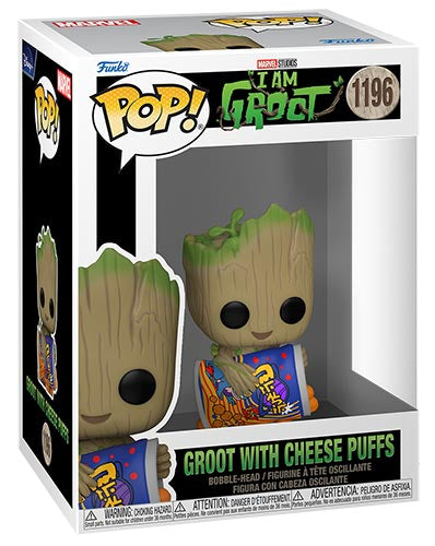 FUNKO POP I Am Groot Groot w/Cheese Puffs Bobble 1196