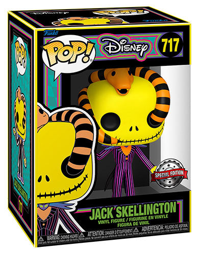 FUNKO POP Disney Jack Skellington Blacklight 717