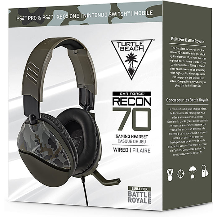 TURTLEBEACH Kabelgebundene Gaming-Kopfhörer Recon 70P Green Camo