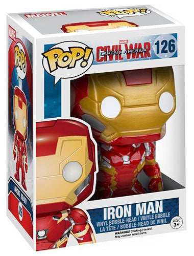 FUNKO POP Marvel Civil War Iron Man Bobble 126