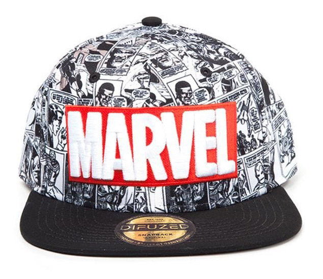 Cap Marvel Classic Red and White Logo