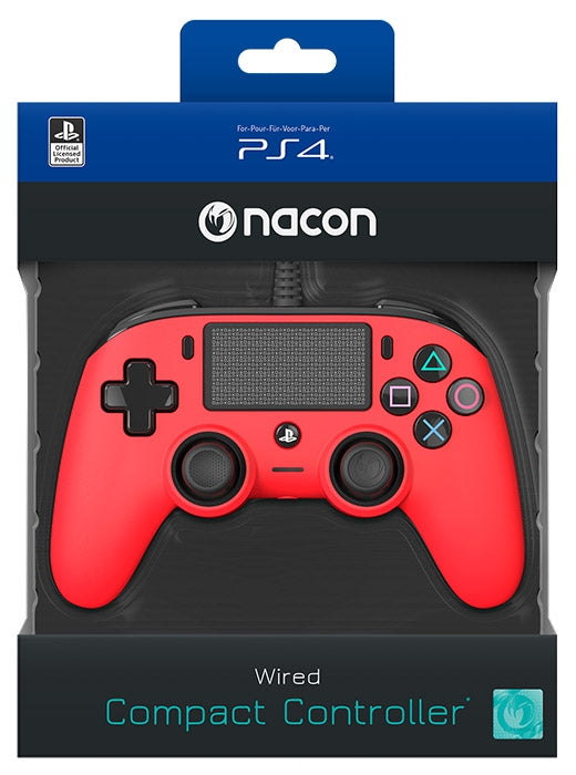 NACON PS4-Controller, kabelgebunden, Rot