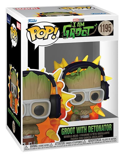 FUNKO POP I Am Groot Groot w/Detonator Bobble 1195