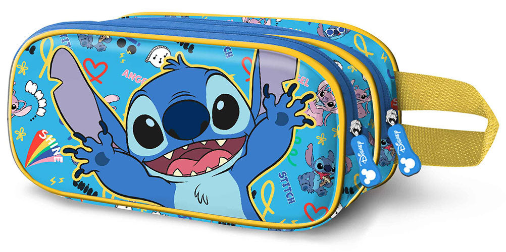 Disney Stitch Happy Doppel-Federmäppchen