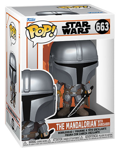 FUNKO POP Star Wars The Mandalorian w/Darksaber 663