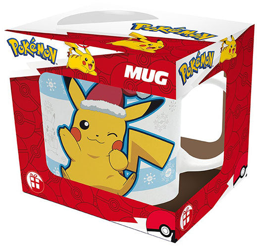 Tazza Pokemon Pikachu Cappello Natale
