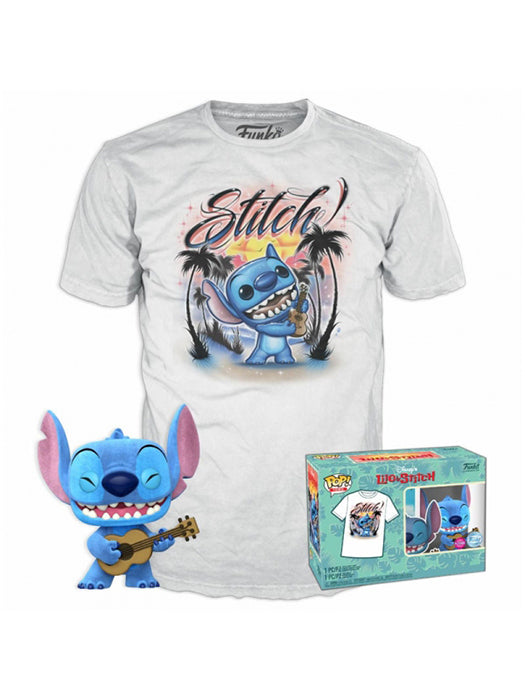FUNKO TEE+POP Disney Stitch w/Ukelele XL