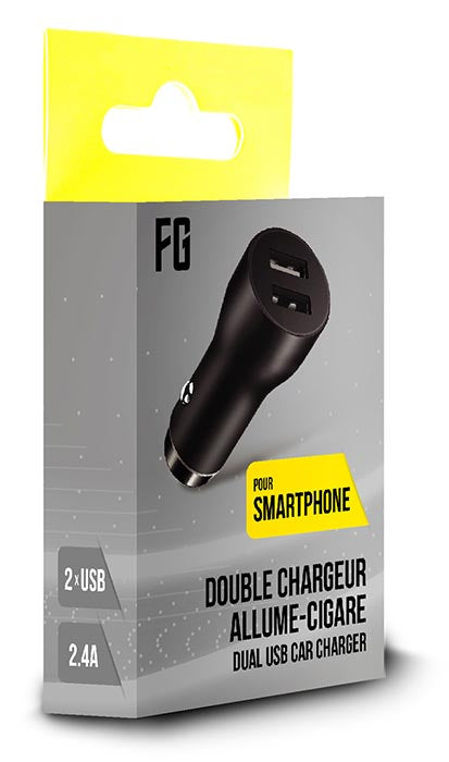 FREAKS Auto-Netzteil 2 USB-Steckplätze 2,4 A/5 V Schwarz