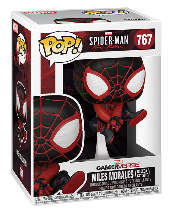 FUNKO POP Spider-Man Miles Morales Bodega Cat Suit 767