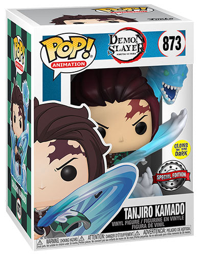 FUNKO POP Demon Slayer Tanjiro Kamado w/Dragon GLOW 873