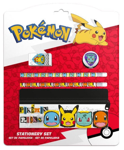 Pokemon Rocks Briefpapier-Set