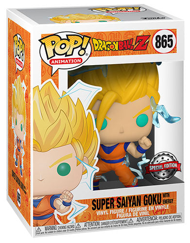 FUNKO POP Dragon Ball Z Super Saiyan Goku w/Chase GLOW 865