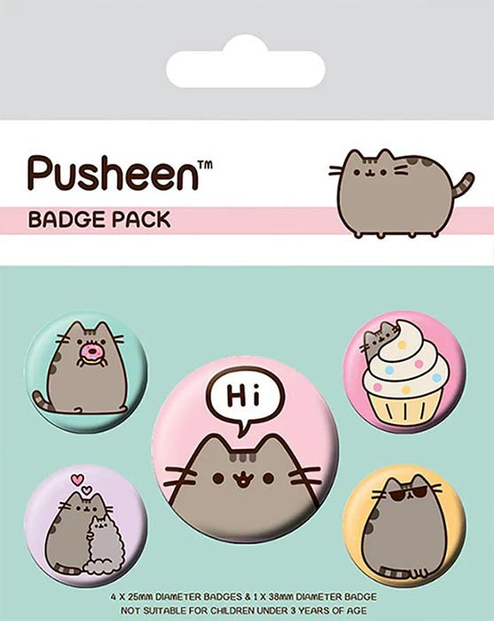 Pusheen die Katze Pusheen sagt Hallo Pins