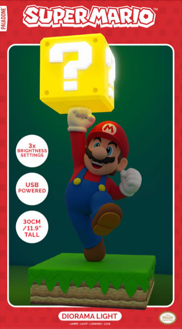 Paladone Super Mario Diorama-Lampe mit Block