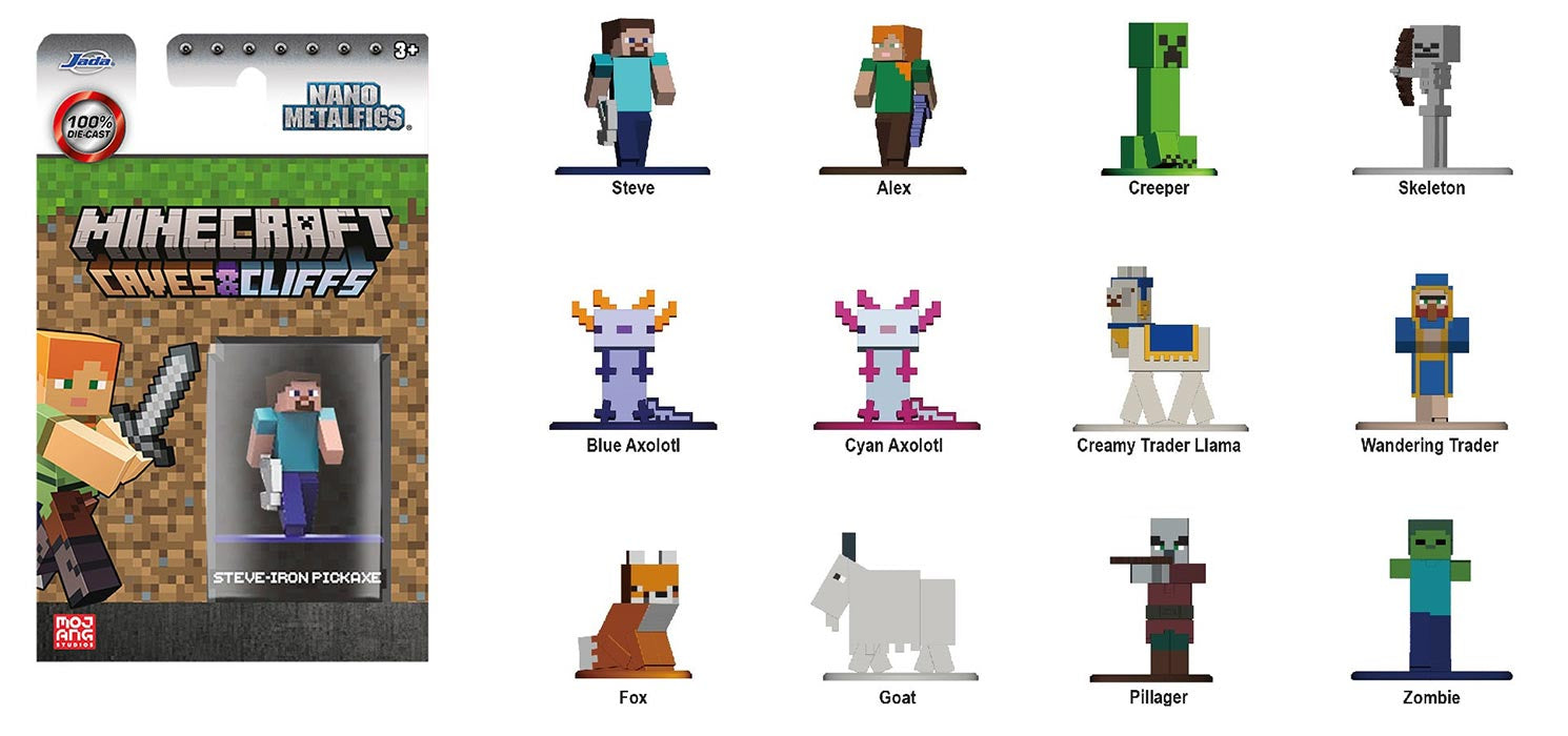 JADA Minecraft Charaktere Sortiment 4cm
