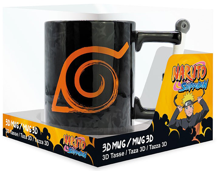 3D Naruto Shippuden Kunai Konoha Mug