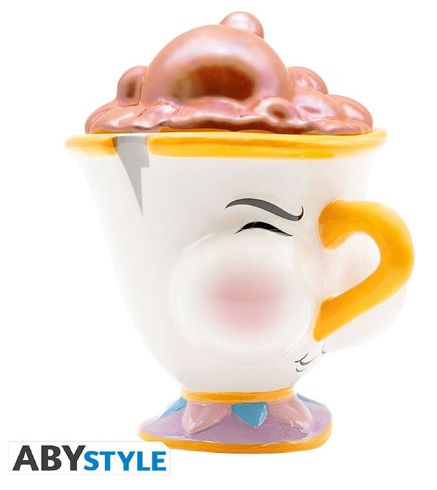 3D Beauty & Beast Chip Mug w/Bubbles