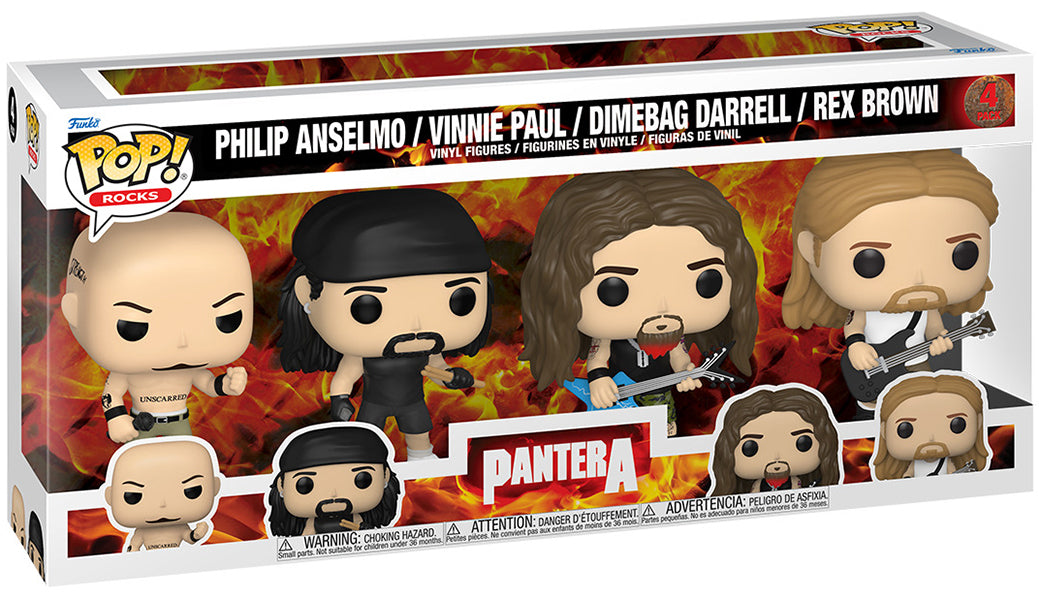 FUNKO POPS Rocks Pantera 4 Pack