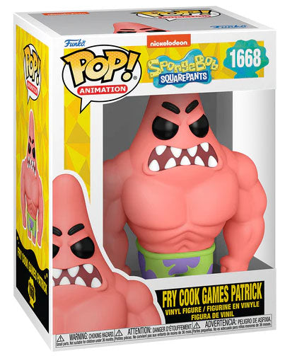 FUNKO POP SpongeBob 25th Fry Cook Games Patrick 1668
