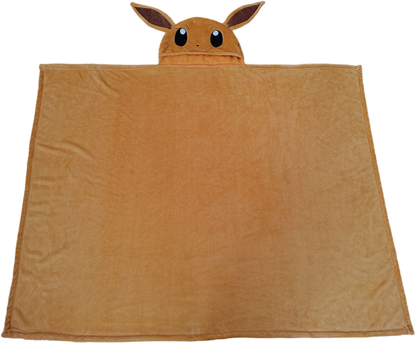 Pokemon Evoli Fleecedecke mit Kapuze