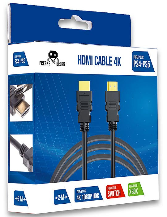 FREAKS HDMI-Kabel 4K 1080 HDR Ethernet 1.4 2 m