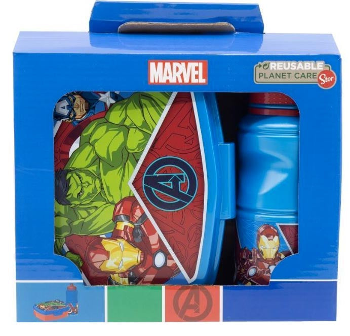 Gift Set 2 in 1 Portamerenda + Borraccia Marvel Avengers