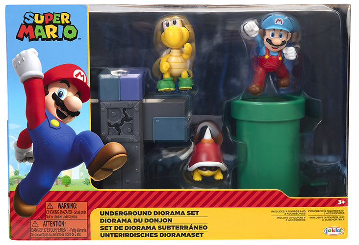 Super Mario Underground Diorama-Set, 5-teilig